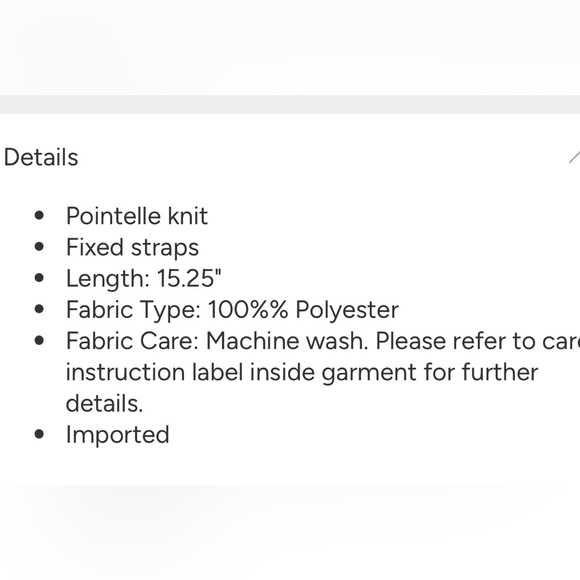 JustFab Lined Crochet Stitch Cami Top size S Peach - Picture 6 of 9